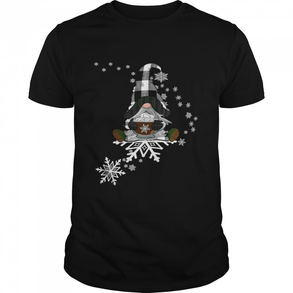 Wintertime Snowflakes Gnome Classic Men's T-shirt