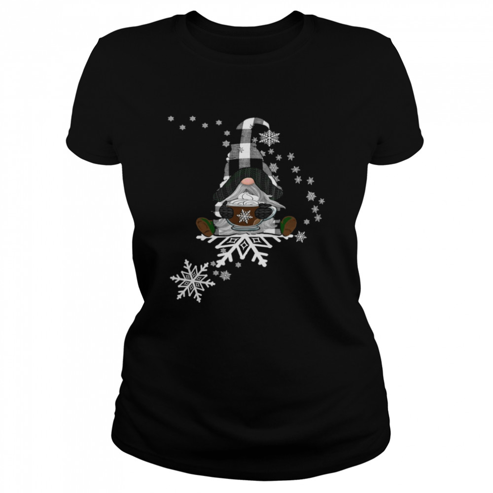 Wintertime Snowflakes Gnome Classic Women's T-shirt