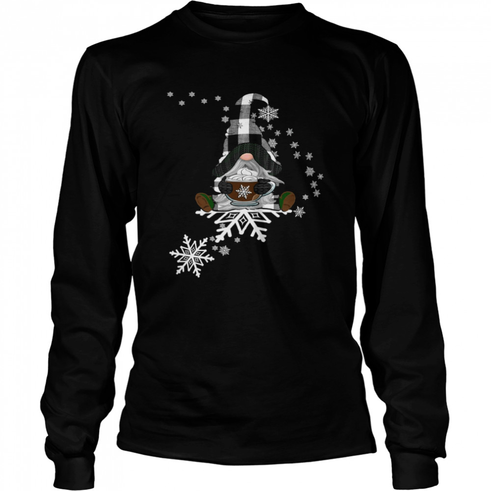 Wintertime Snowflakes Gnome Long Sleeved T-shirt