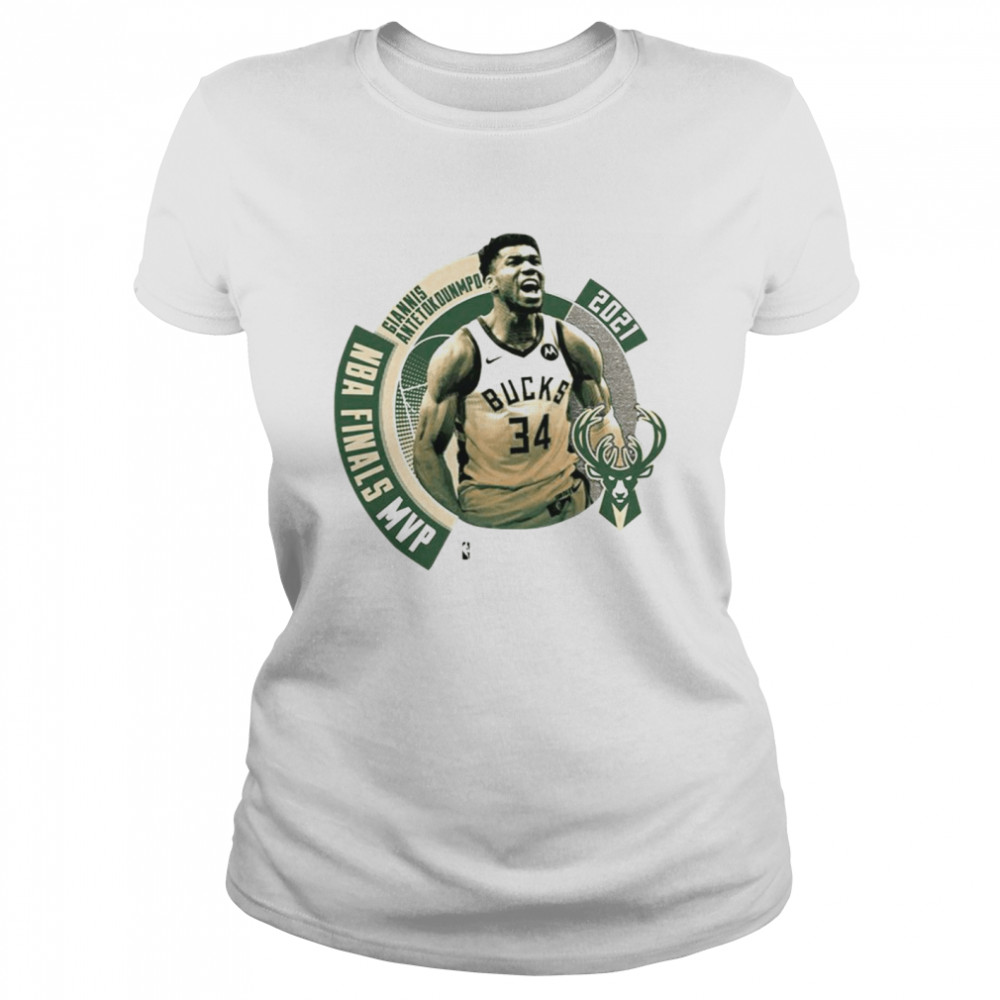 2021 NBA Champions Crossover MVP Milwaukee Bucks T- Classic Women's T-shirt