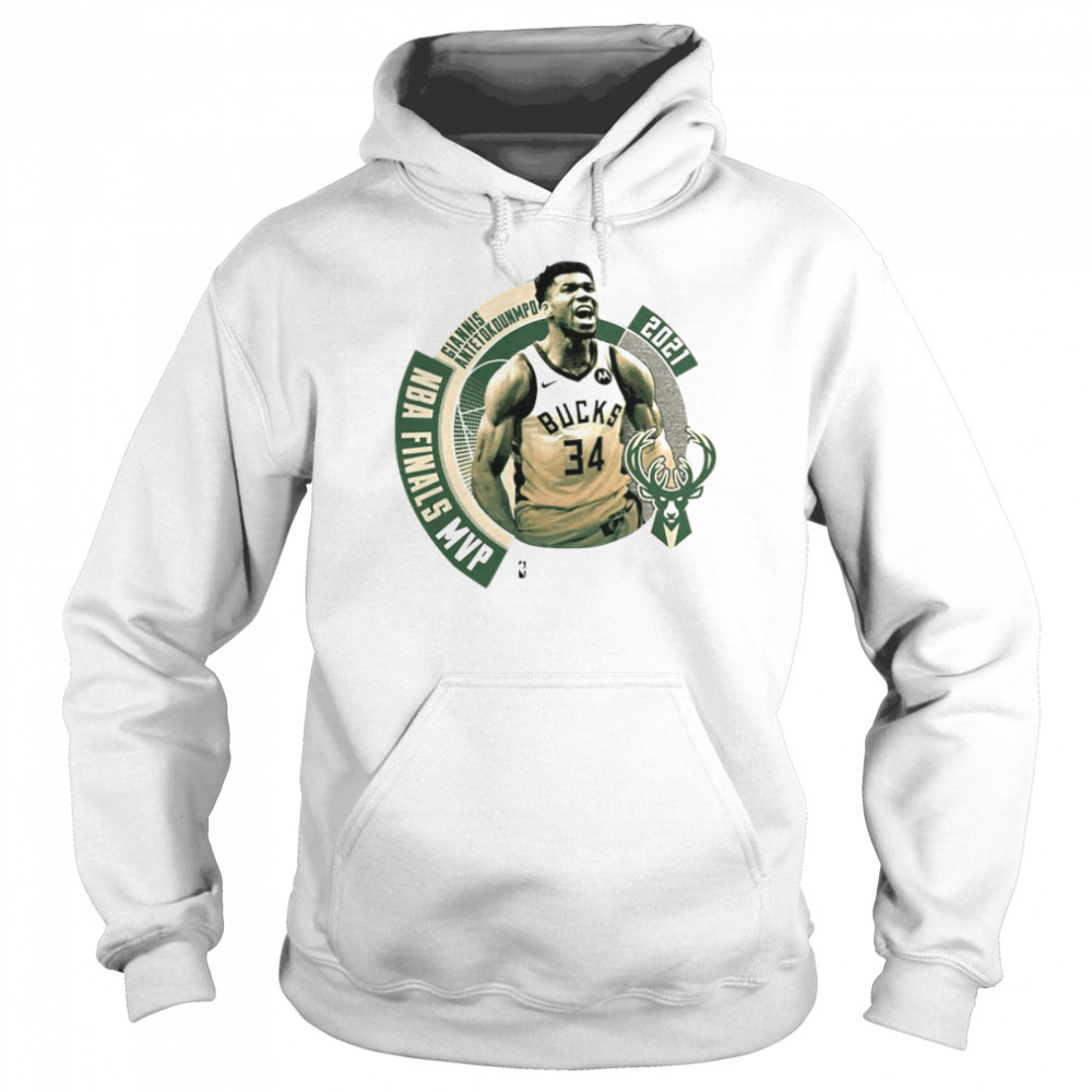 2021 NBA Champions Crossover MVP Milwaukee Bucks T- Unisex Hoodie