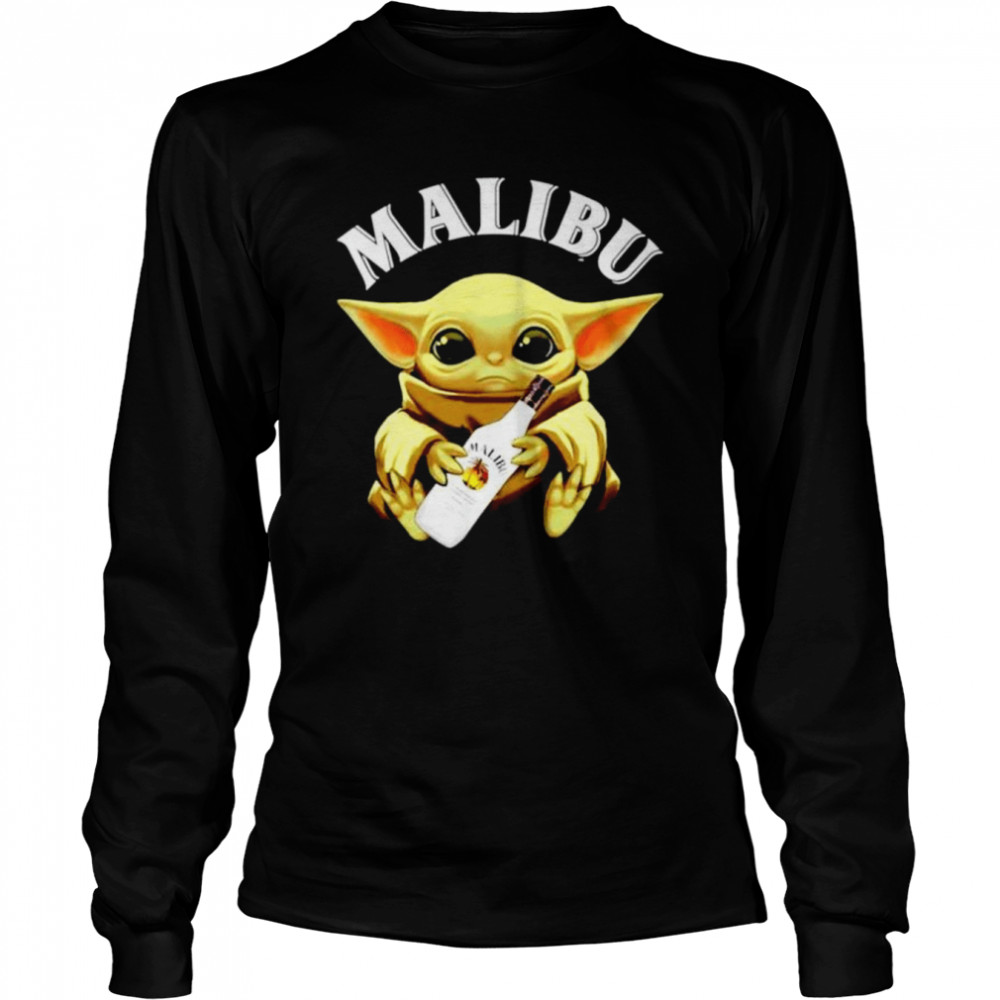 Baby Yoda Hug Malibu shirt Long Sleeved T-shirt