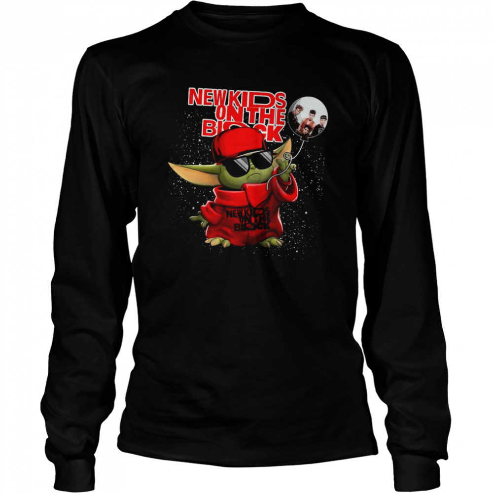 Baby Yoda New Kids On The Block Long Sleeved T-shirt