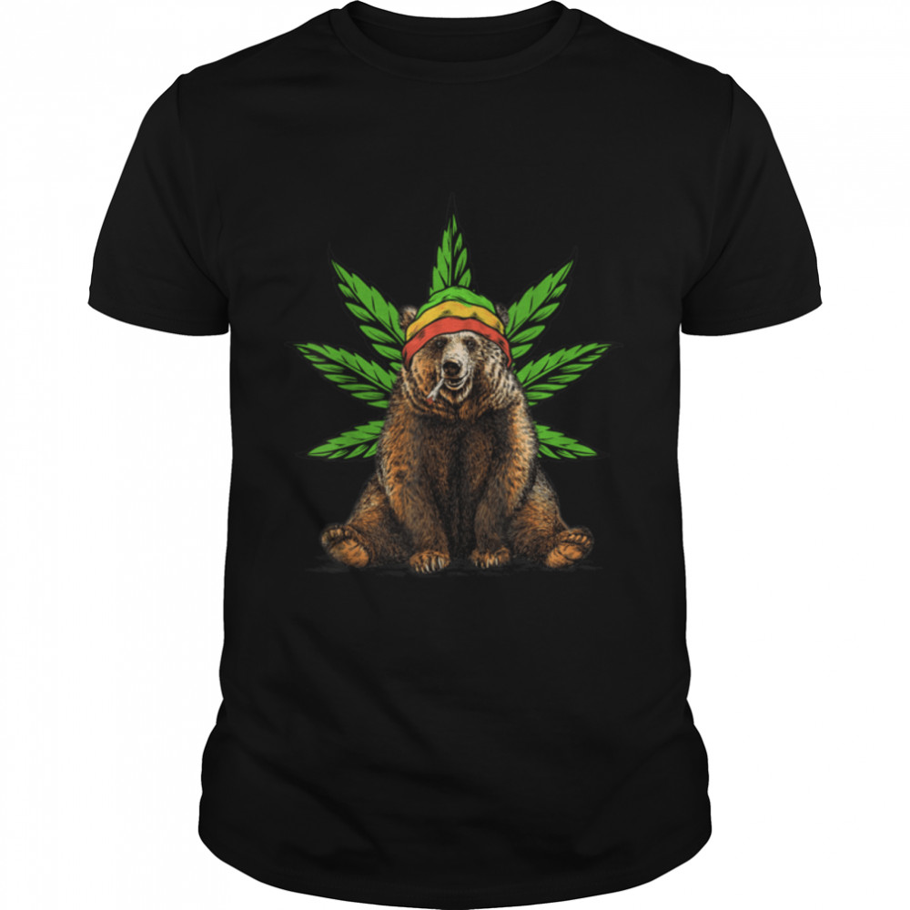 Bear Marijuana Cannabis THC Stoner T- B09JZBDR5N Classic Men's T-shirt