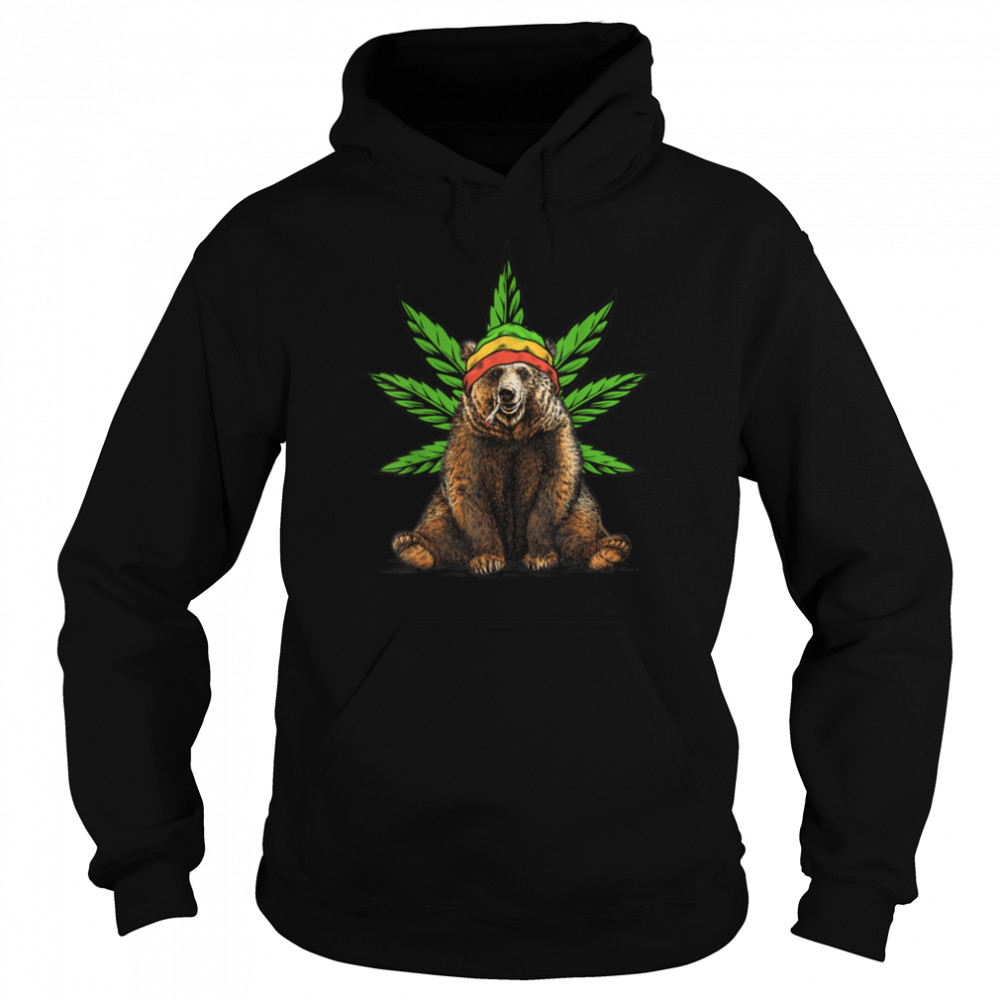 Bear Marijuana Cannabis THC Stoner T- B09JZBDR5N Unisex Hoodie