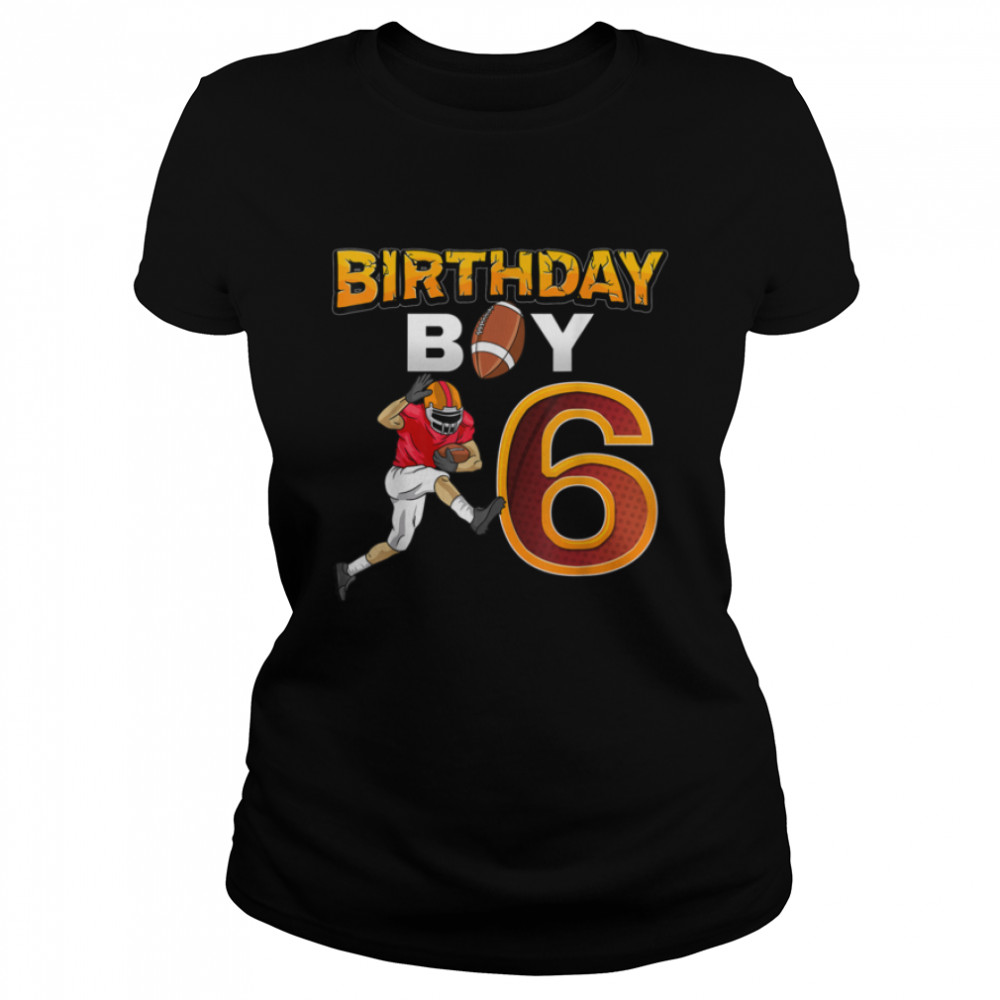 Birthday Boy 6 T- B09JX2V112 Classic Women's T-shirt