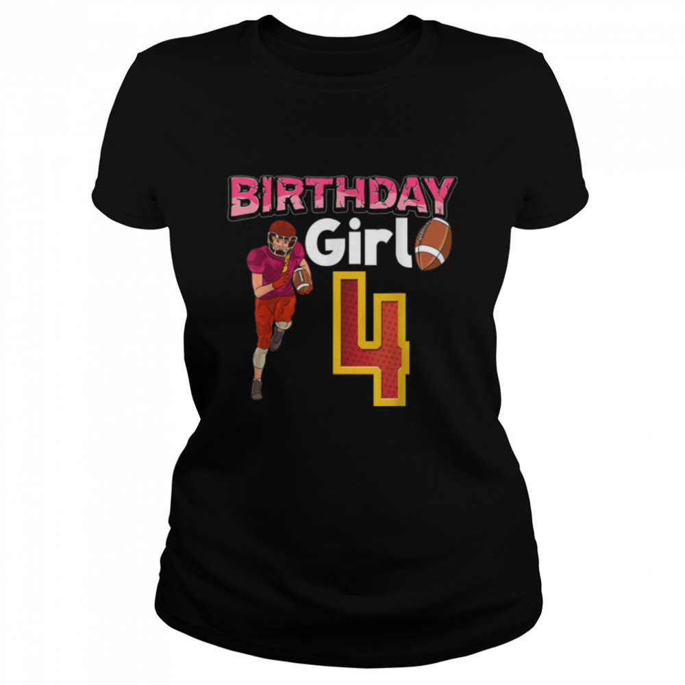 Birthday Girl 4 T- B09JXWS7TC Classic Women's T-shirt