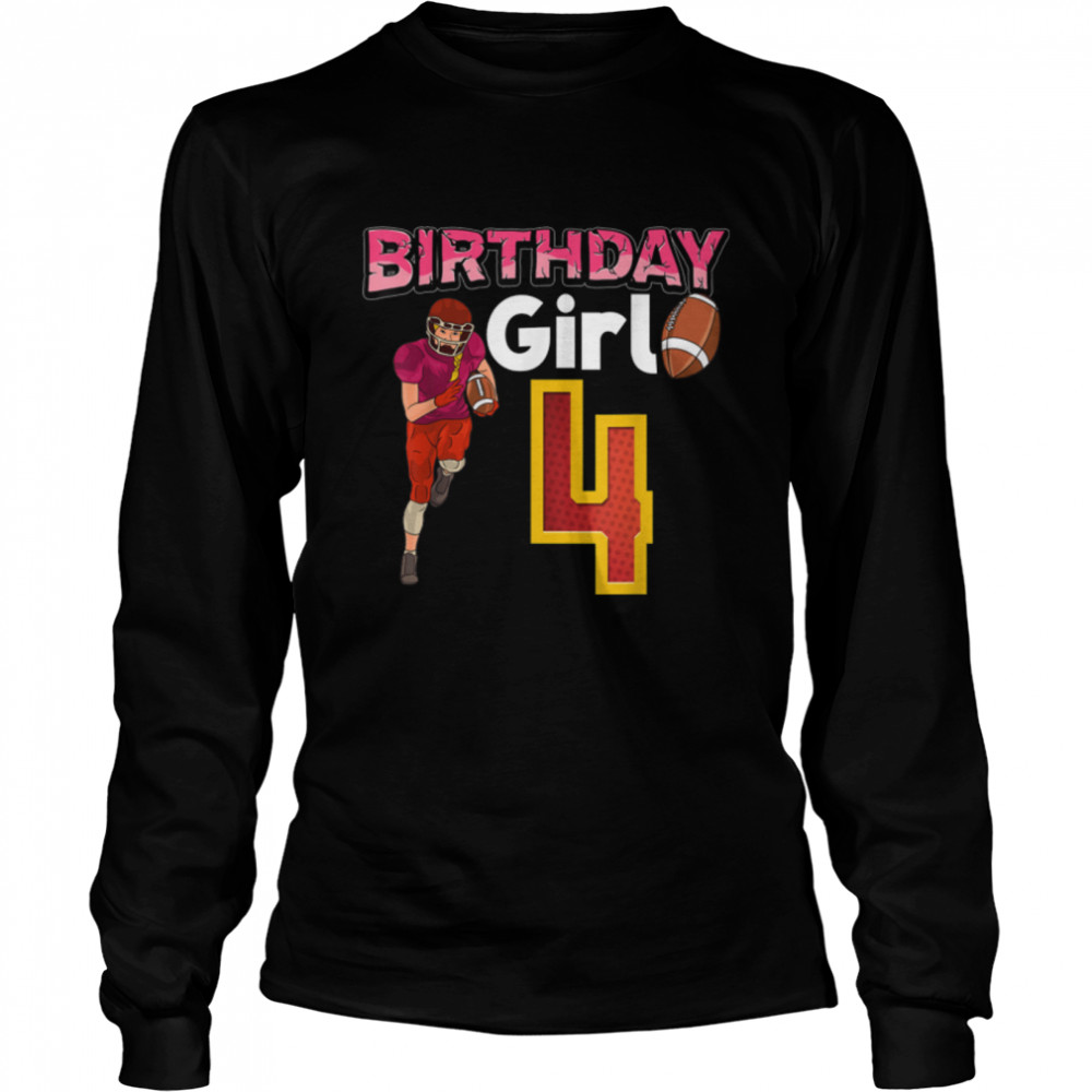 Birthday Girl 4 T- B09JXWS7TC Long Sleeved T-shirt