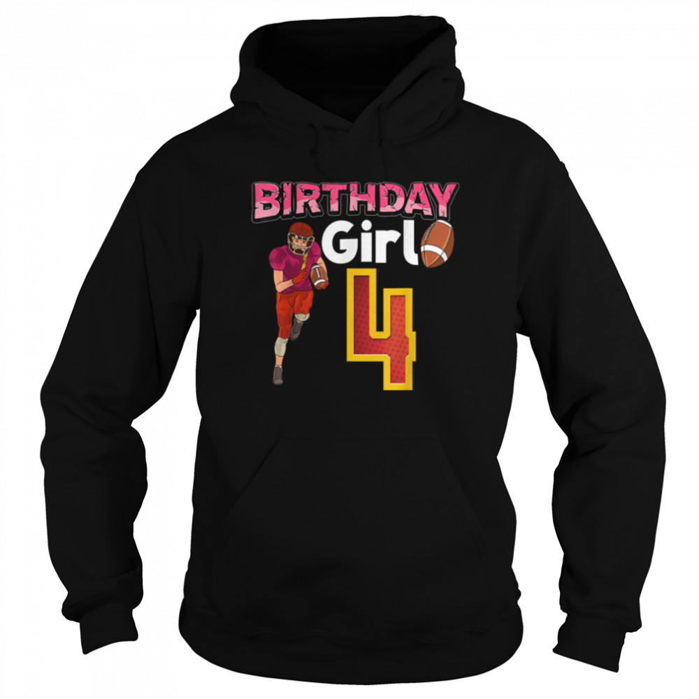 Birthday Girl 4 T- B09JXWS7TC Unisex Hoodie