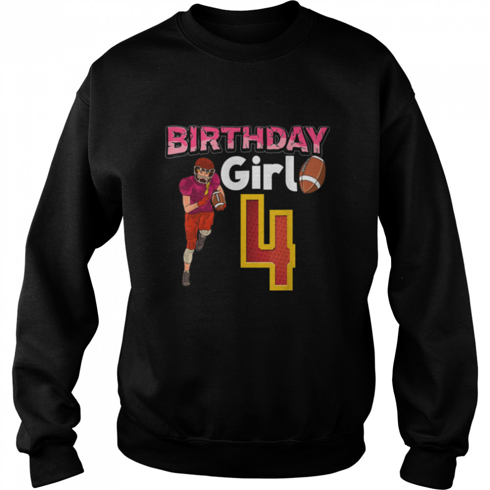 Birthday Girl 4 T- B09JXWS7TC Unisex Sweatshirt