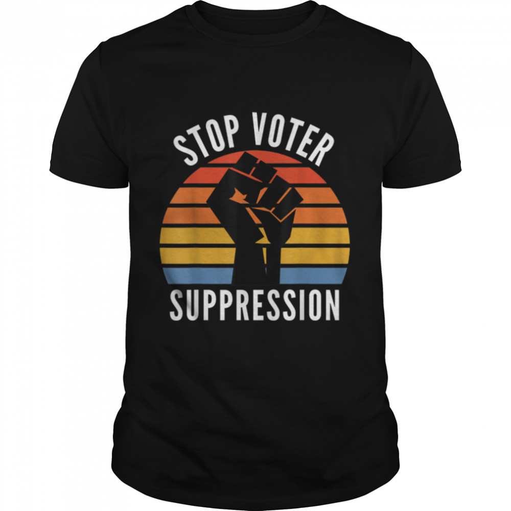 Black Voters Matter Georgia Voting Stop Voter Suppression T- B091TYGC6D Classic Men's T-shirt