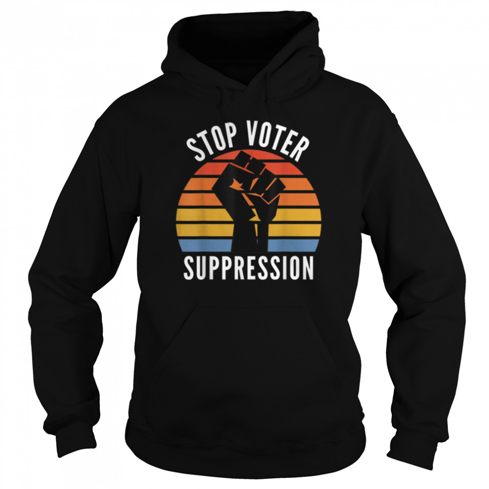 Black Voters Matter Georgia Voting Stop Voter Suppression T- B091TYGC6D Unisex Hoodie