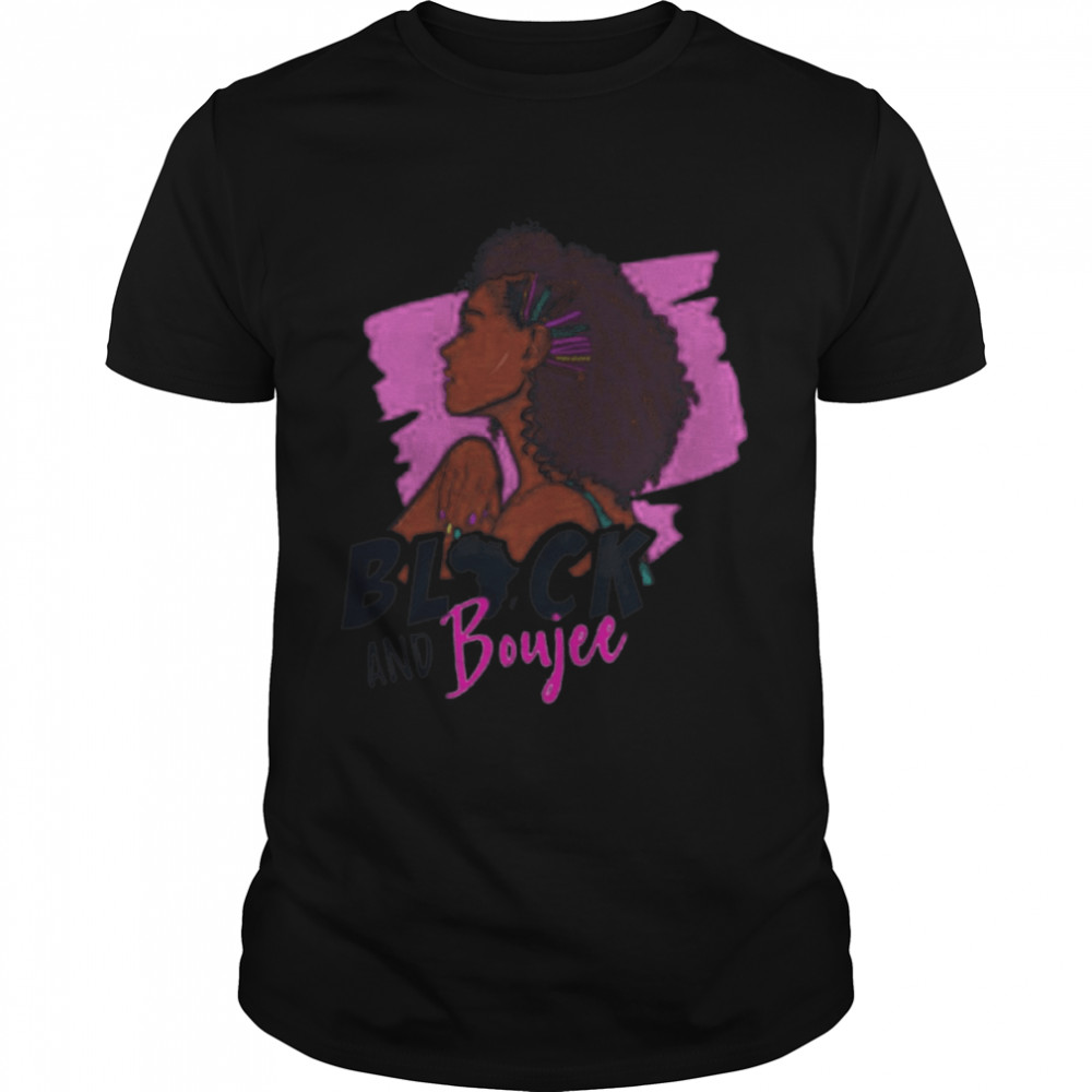 Black Woman Black and Boujee 2021 Classic Men's T-shirt