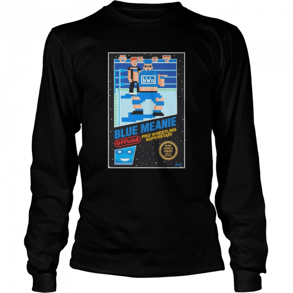 Blue Meanie pro wrestling superstar shirt Long Sleeved T-shirt