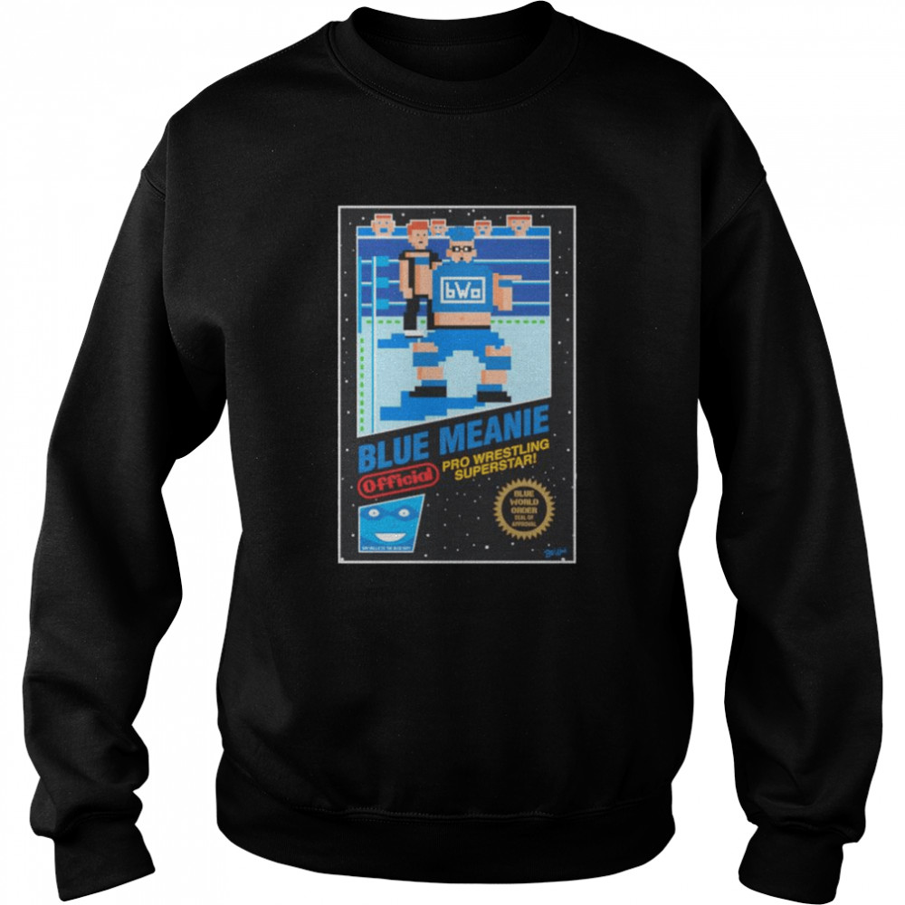 Blue Meanie pro wrestling superstar shirt Unisex Sweatshirt