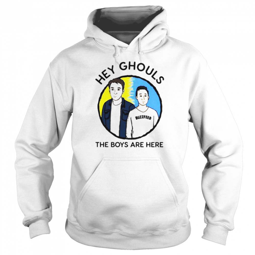 Buzzfeed Unsolved hey ghouls the boys are here shirt Unisex Hoodie