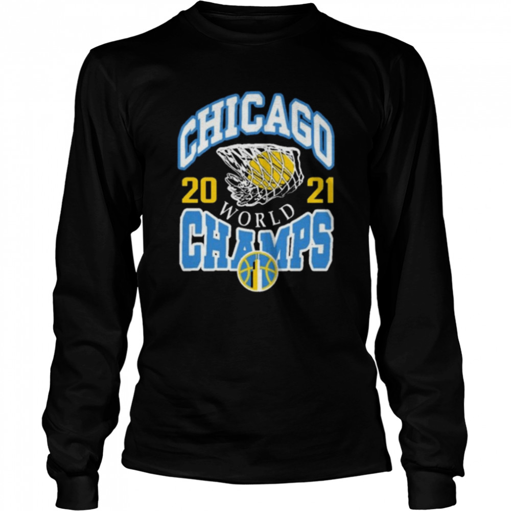 Chicago Sky World Champs 2021 Wnba Long Sleeved T-shirt