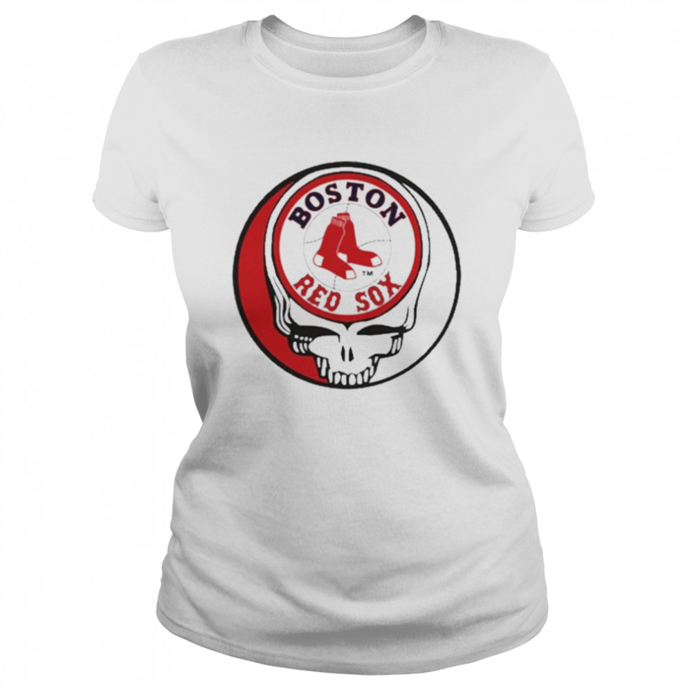 Grateful Dead Boston Red Sox Baseball Mlb Mashup Classic Women's T-shirt