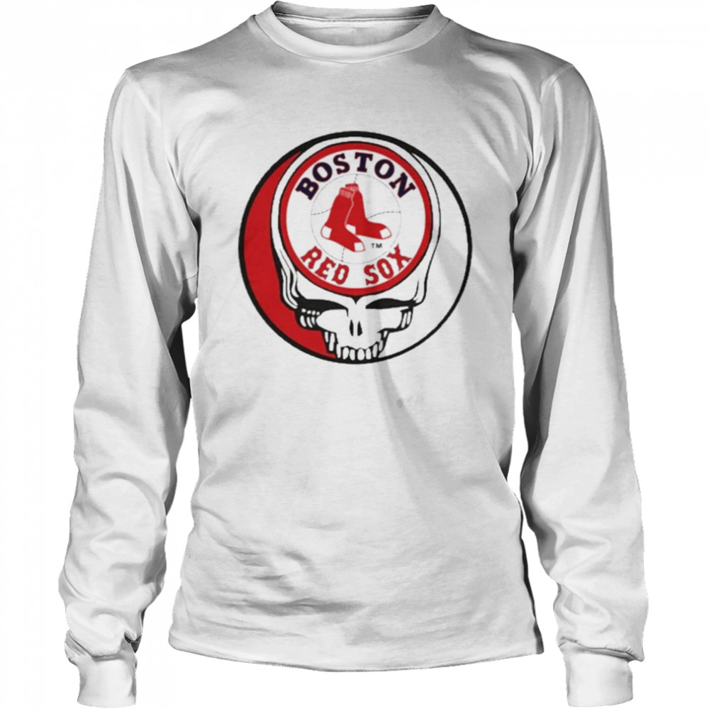 Grateful Dead Boston Red Sox Baseball Mlb Mashup Long Sleeved T-shirt