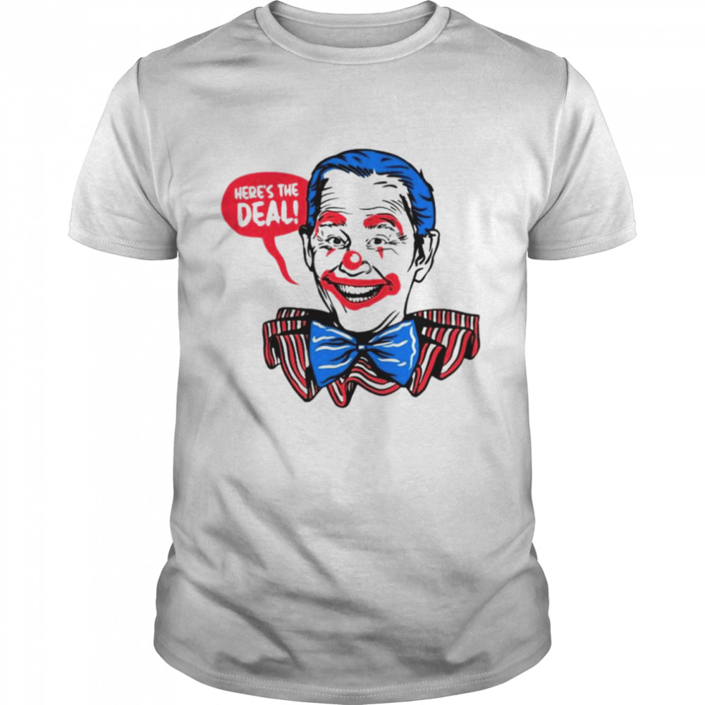 Joe Biden clown here’s the deal shirt Classic Men's T-shirt