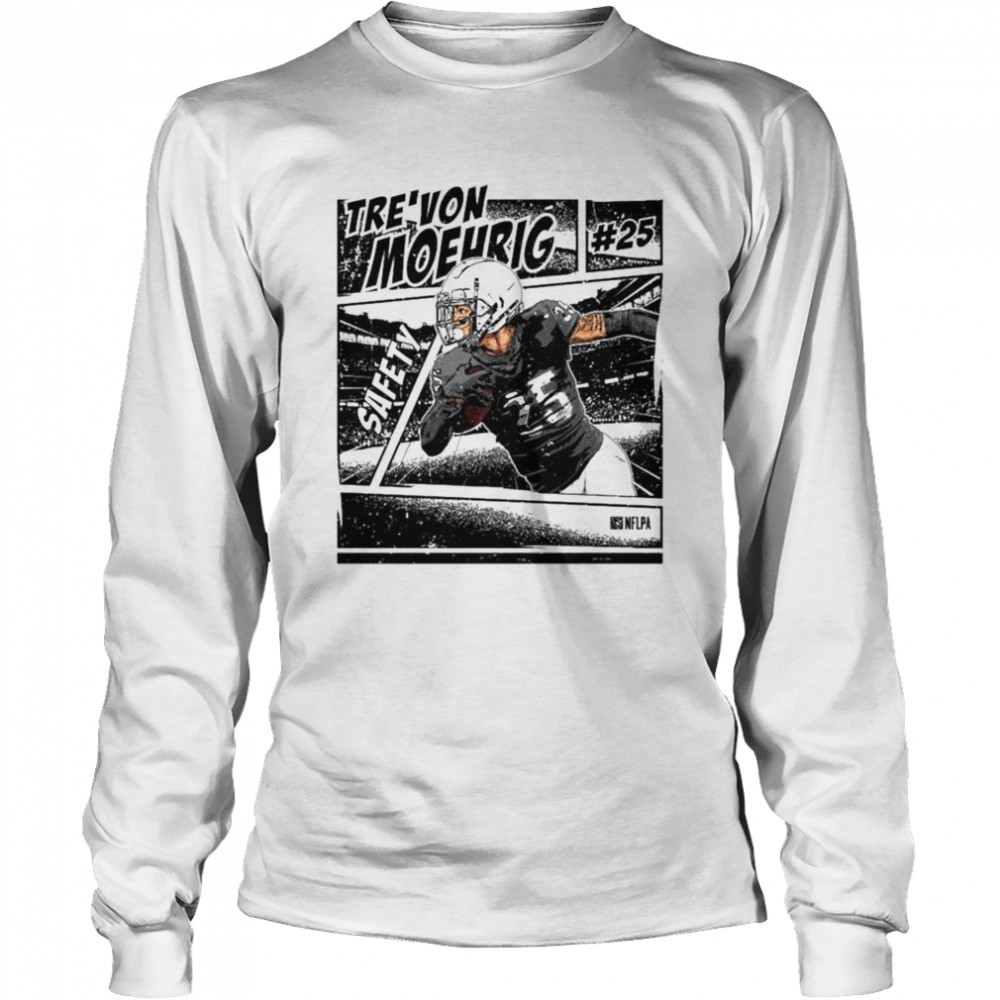 Tre’von Moehrig Las Vegas Raiders Comic Safety shirt Long Sleeved T-shirt