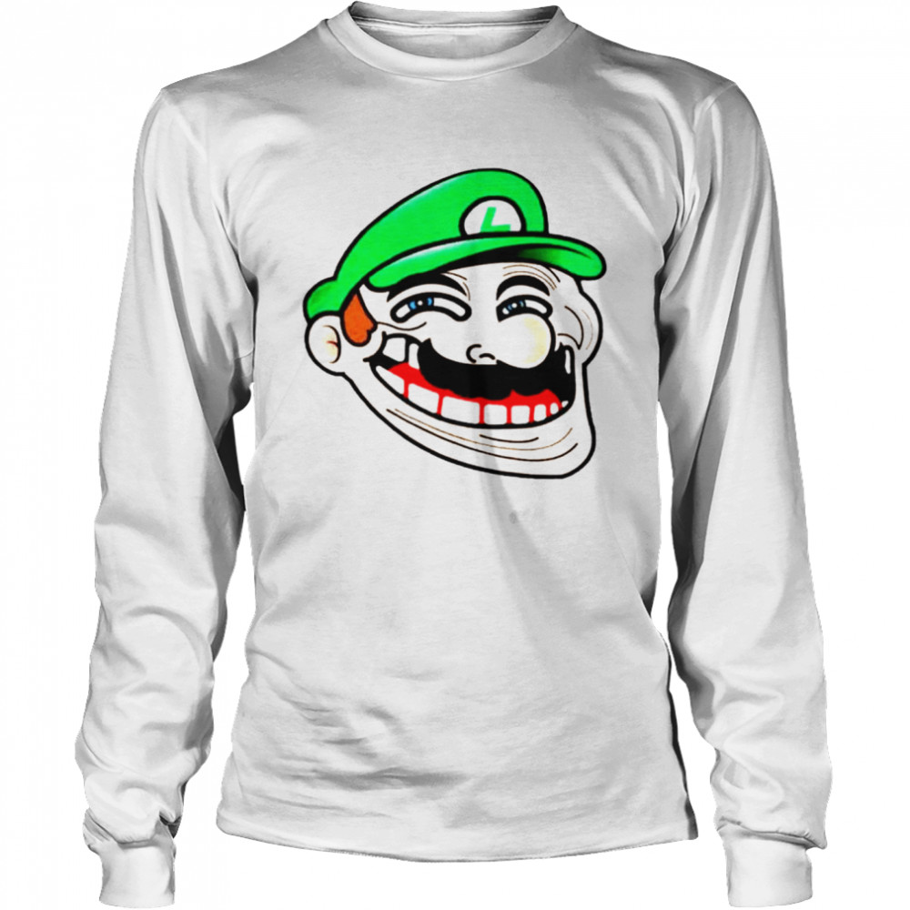 Awesome luigi Super Mario Meme shirt Long Sleeved T-shirt