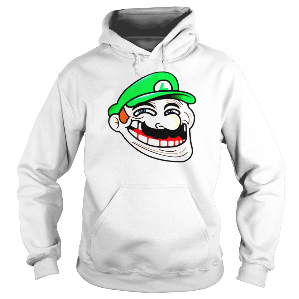 Awesome luigi Super Mario Meme shirt Unisex Hoodie