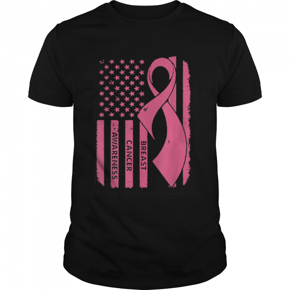 Breast Cancer Flag Type One Diabetes Awareness Ribbon Tee T-Shirt B09JPFV14F