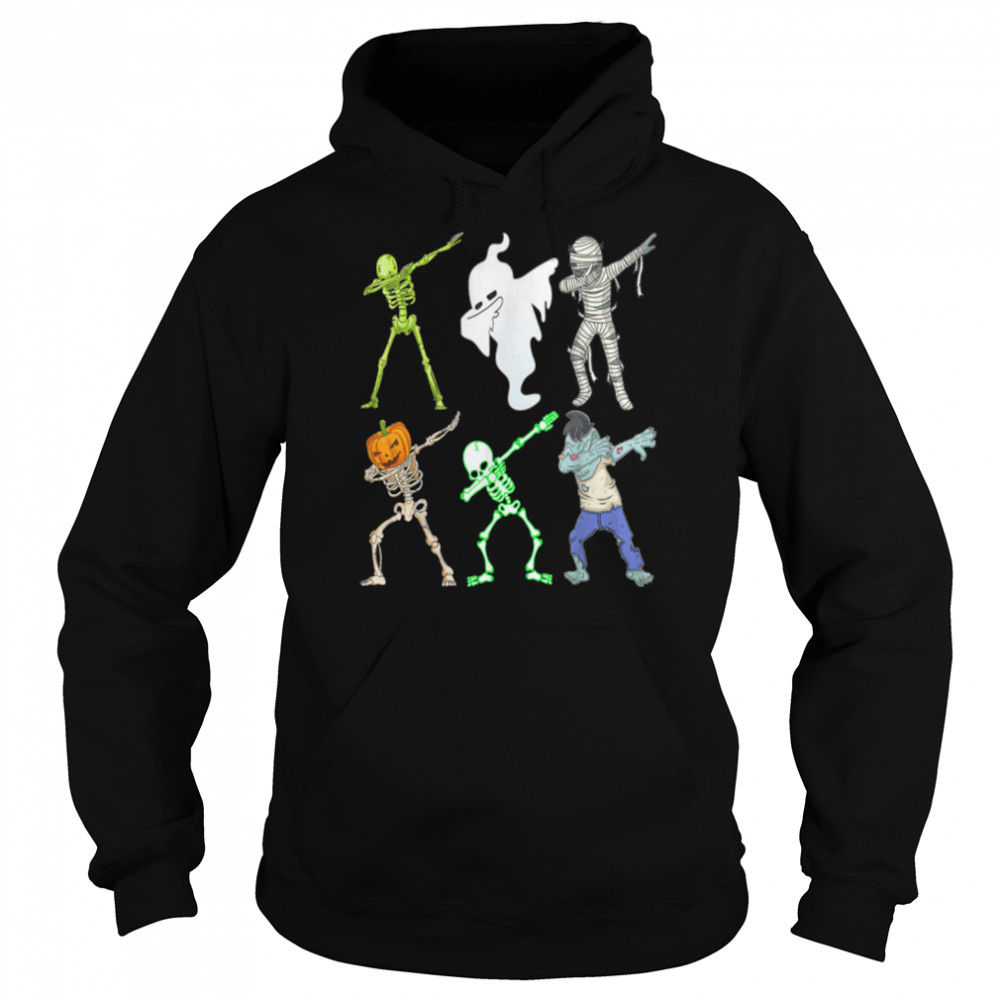 Dabbing Skeleton Boys Boo Bees Zombies Halloween Friends T- B09JS71X3Y Unisex Hoodie