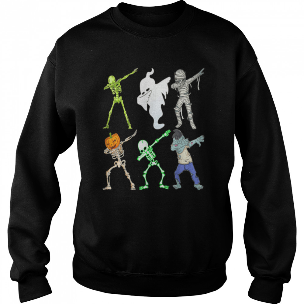 Dabbing Skeleton Boys Boo Bees Zombies Halloween Friends T- B09JS71X3Y Unisex Sweatshirt