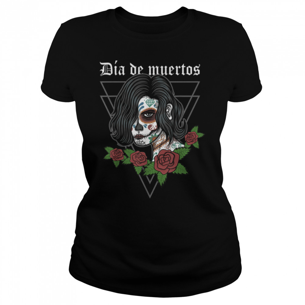 Dia De Los Muertos Sugar Skull Day of the Dead Mexican T- B09K3VRQ7P Classic Women's T-shirt