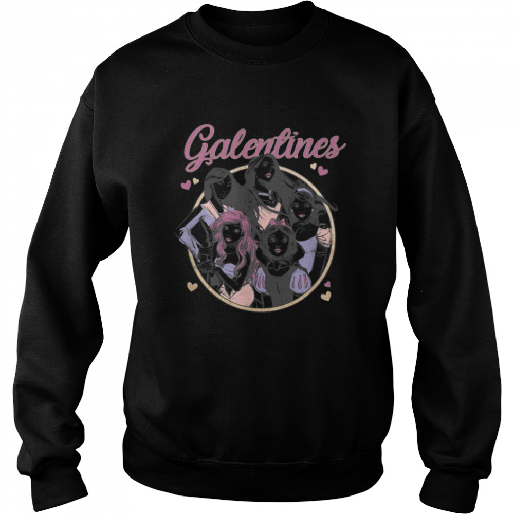 Disney Princesses Group Shot Galentine's Day T- B09K3NNT9G Unisex Sweatshirt