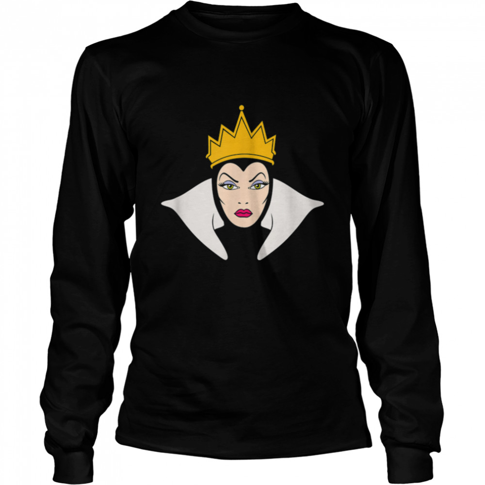 Disney Villains The Evil Queen Big Face T- B09K2KW9DH Long Sleeved T-shirt