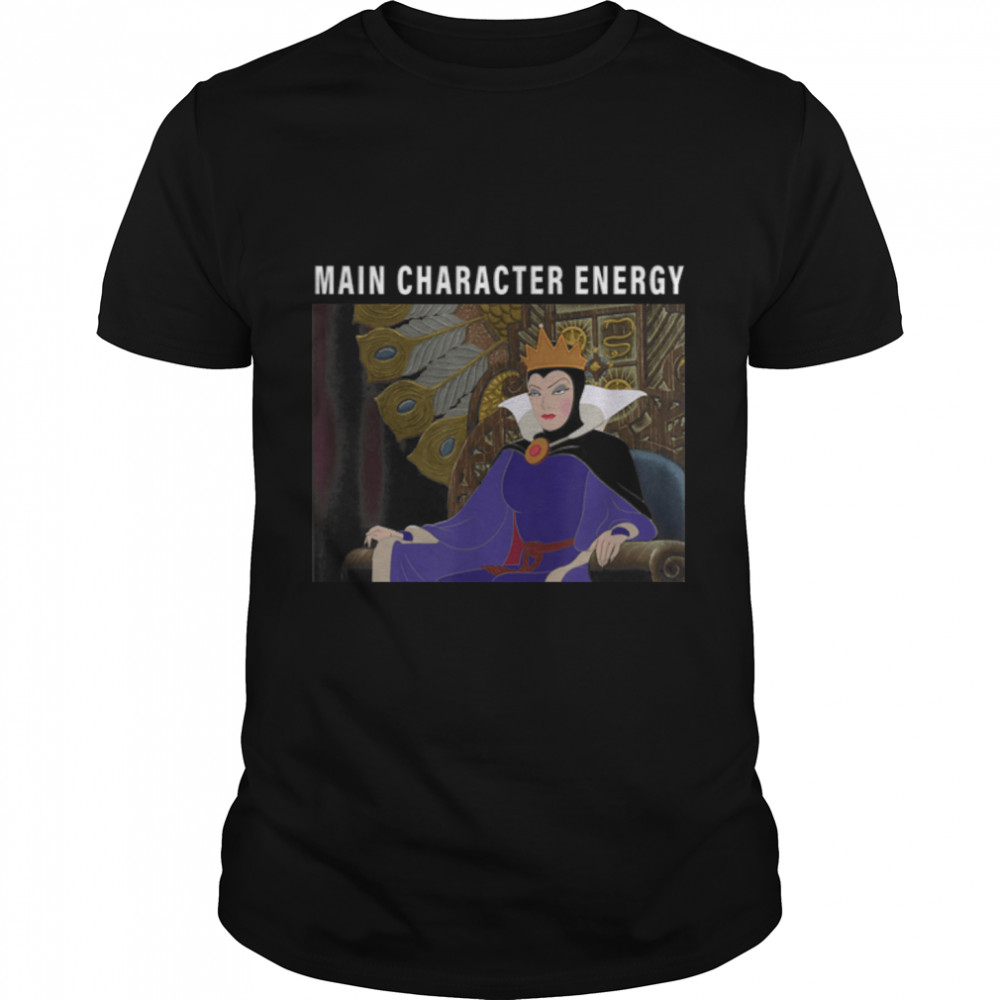 Disney Villains The Evil Queen Main Character Energy T- B09K2NDF96 Classic Men's T-shirt