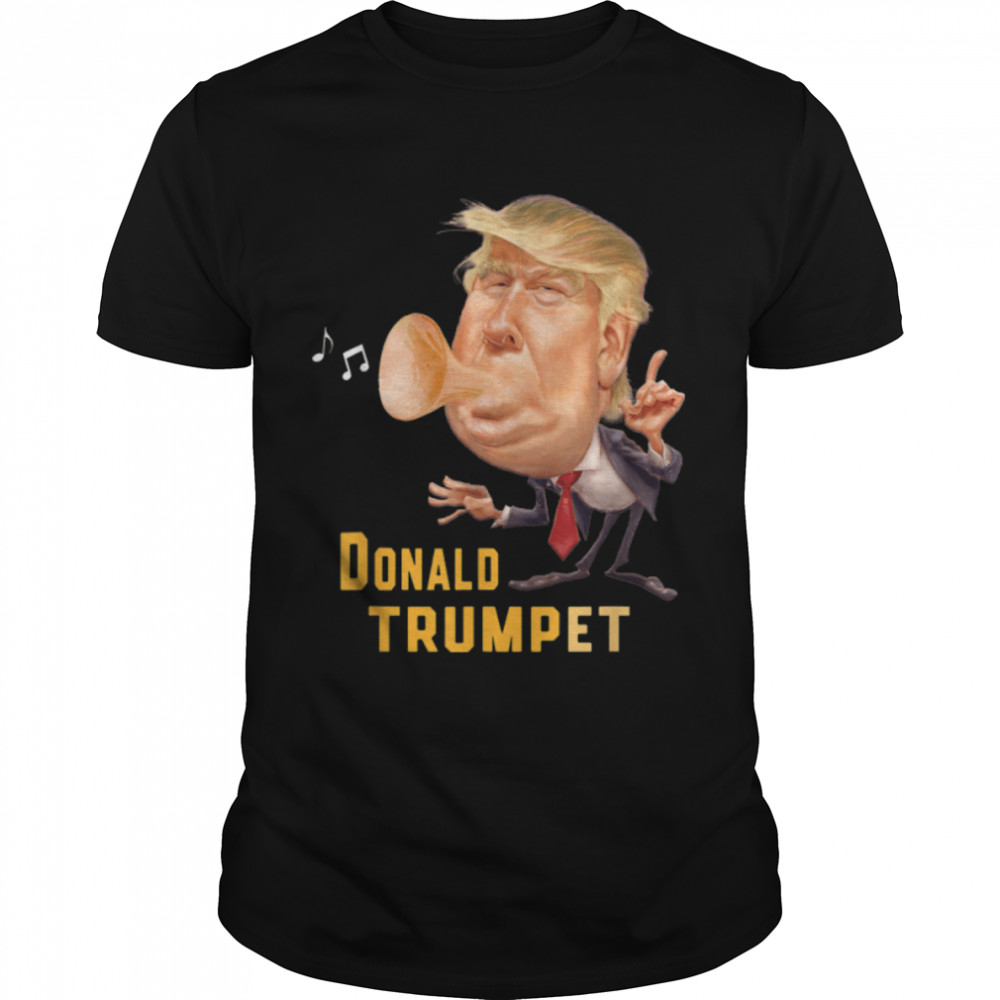 Donald Trump Trumpet Funny Music Cute Musicians Christmas T- B09JSZ39XB Classic Men's T-shirt