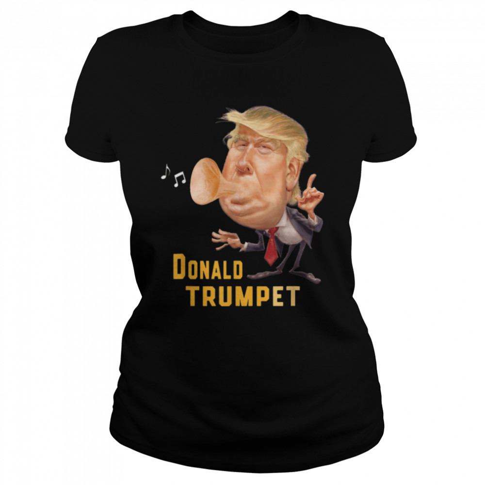 Donald Trump Trumpet Funny Music Cute Musicians Christmas T- B09JSZ39XB Classic Women's T-shirt