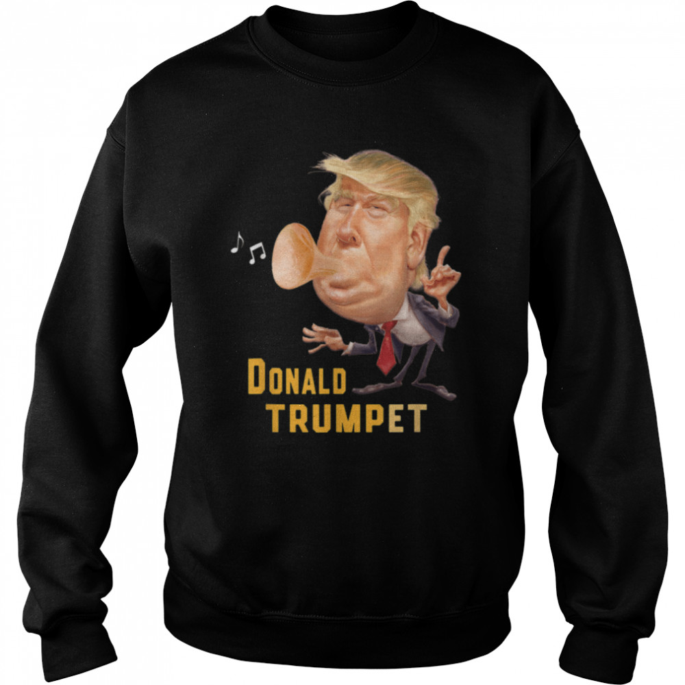 Donald Trump Trumpet Funny Music Cute Musicians Christmas T- B09JSZ39XB Unisex Sweatshirt