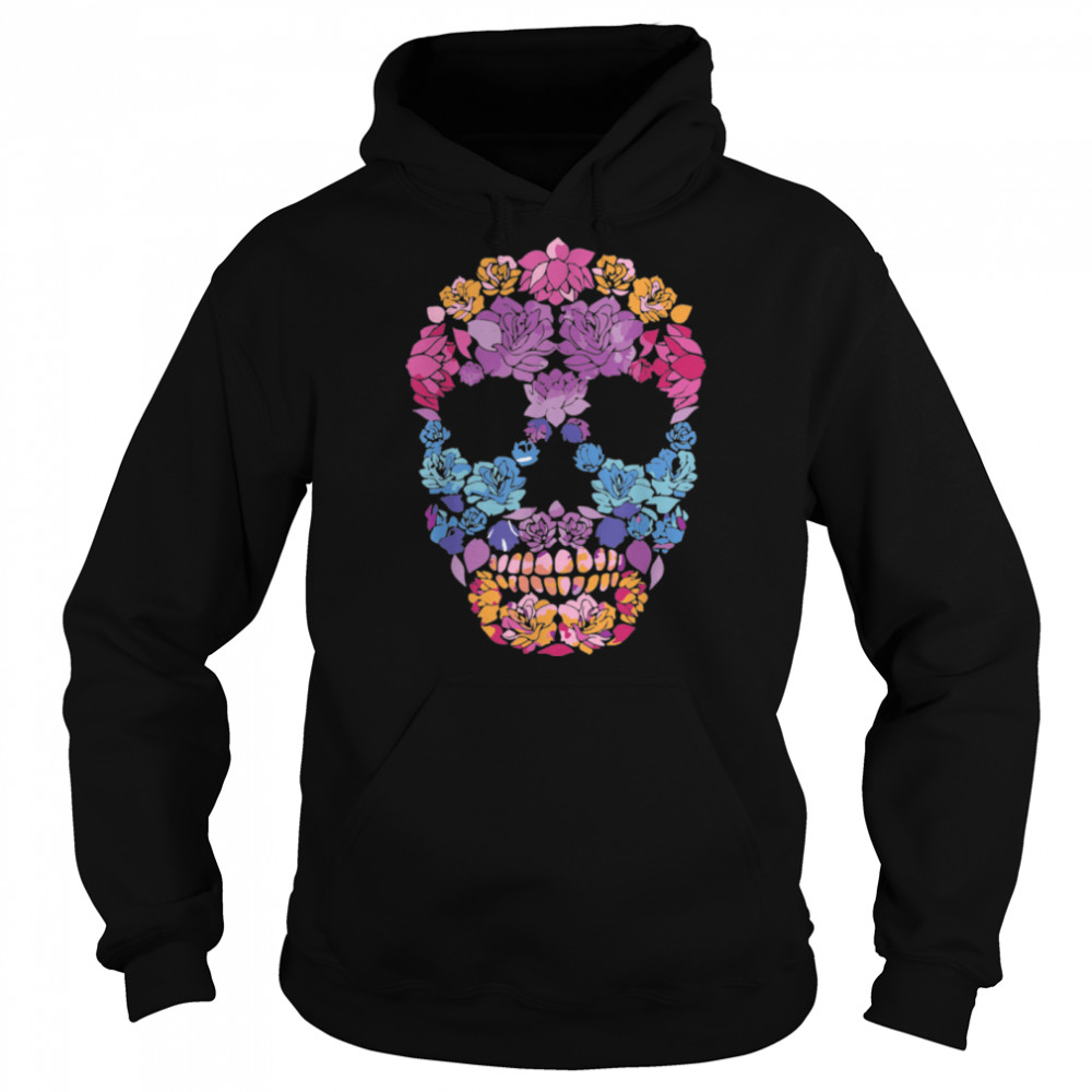 Flower Sugar Skull Souls Day Muertos Day Of Dead Halloween T- B09JSY69TQ Unisex Hoodie