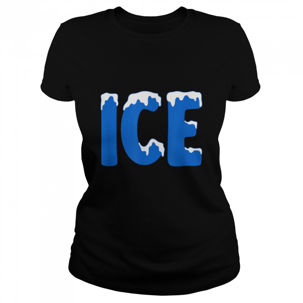 Funny Family Halloween Costume Ice and Baby T- B09JXWQRJJ Classic Women's T-shirt