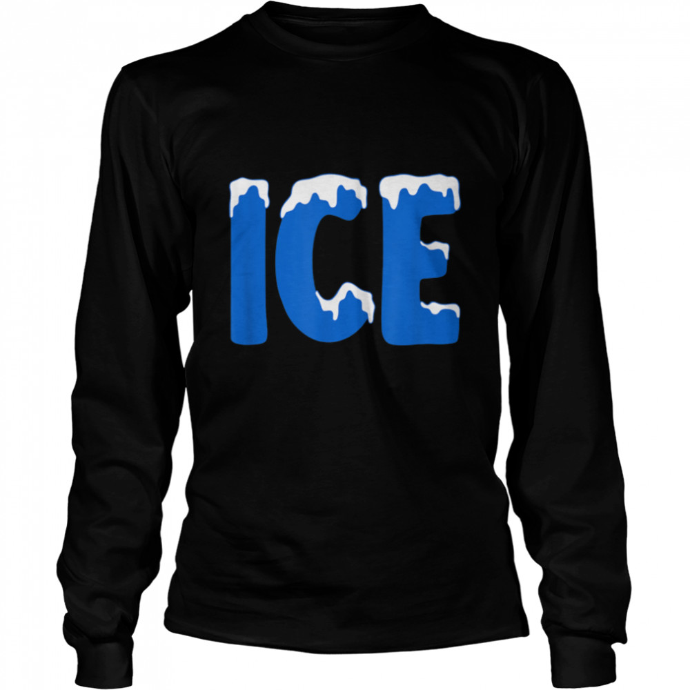 Funny Family Halloween Costume Ice and Baby T- B09JXWQRJJ Long Sleeved T-shirt