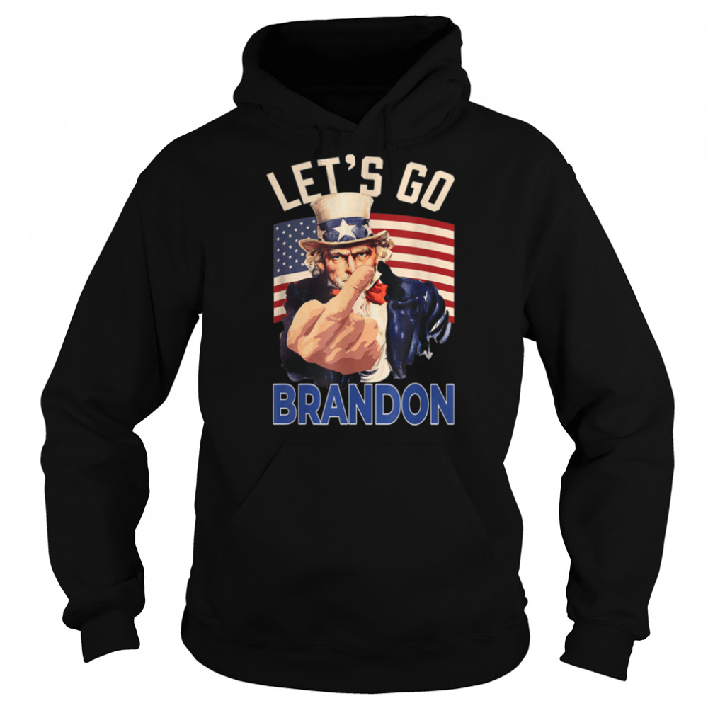 Funny Let's Go Brandon Uncle Sam Let's Go Brandon Chant T- B09JWVRNKJ Unisex Hoodie