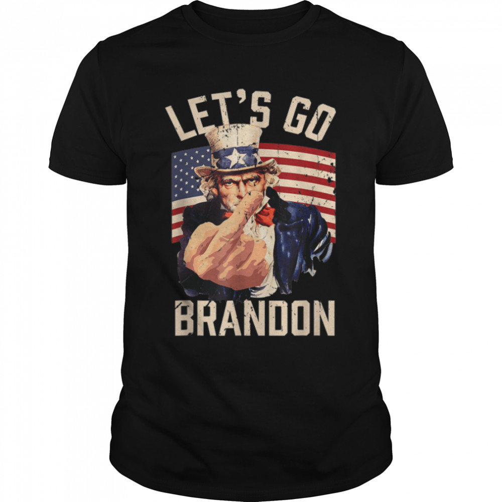 Funny Let's Go Brandon Uncle Sam Let's Go Brandon Chant T- B09JYC1YYL Classic Men's T-shirt