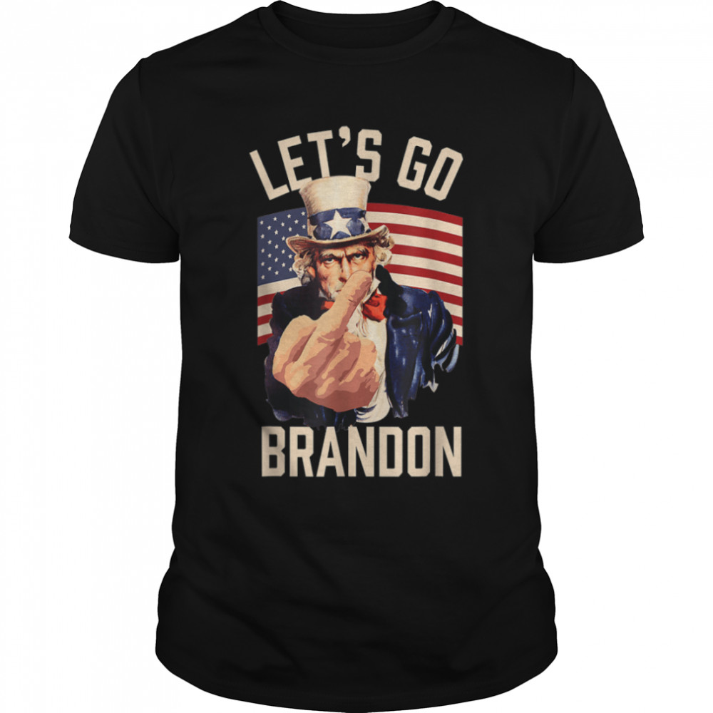 Funny Let's Go Brandon Uncle Sam Let's Go Brandon Chant T- B09JYMS7P6 Classic Men's T-shirt