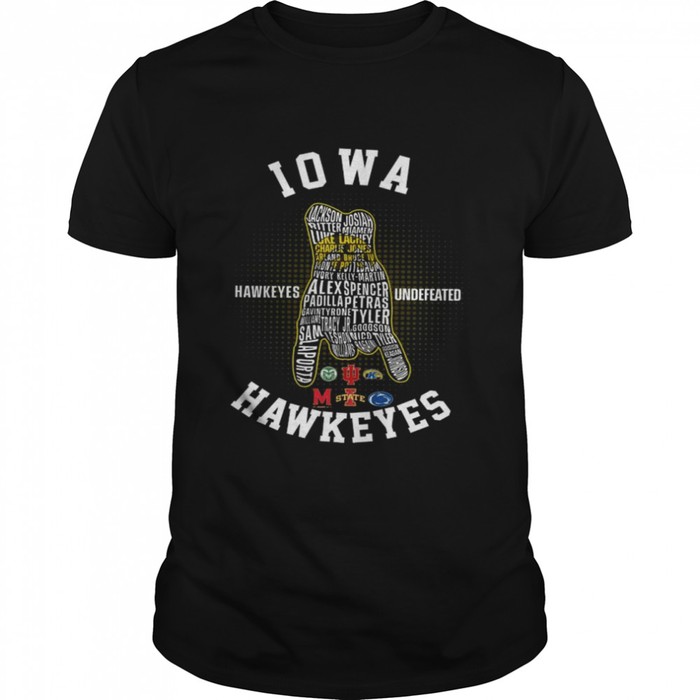 Iowa Hawkeyes Undefeated Hawkeyes  Classic Men's T-shirt