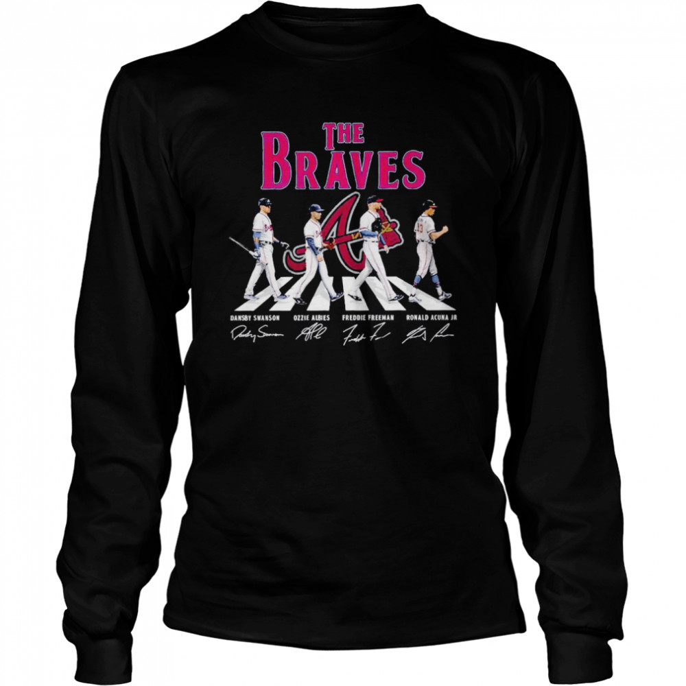 The Atlanta Braves Abbey Road Signatures Long Sleeved T-shirt