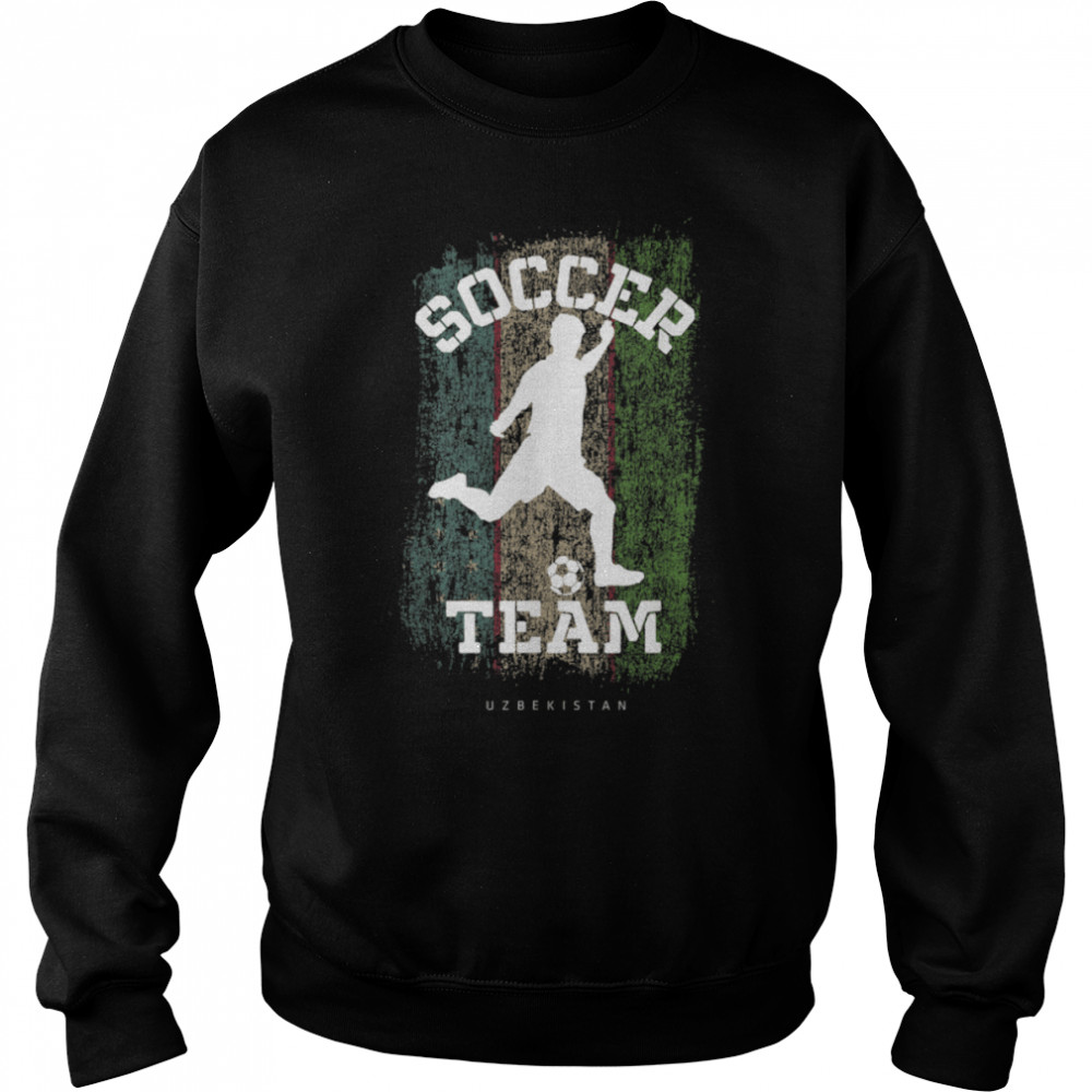 Soccer Uzbekistan Flag Football Team Soccer Player T- B09JPDC1ZF Unisex Sweatshirt