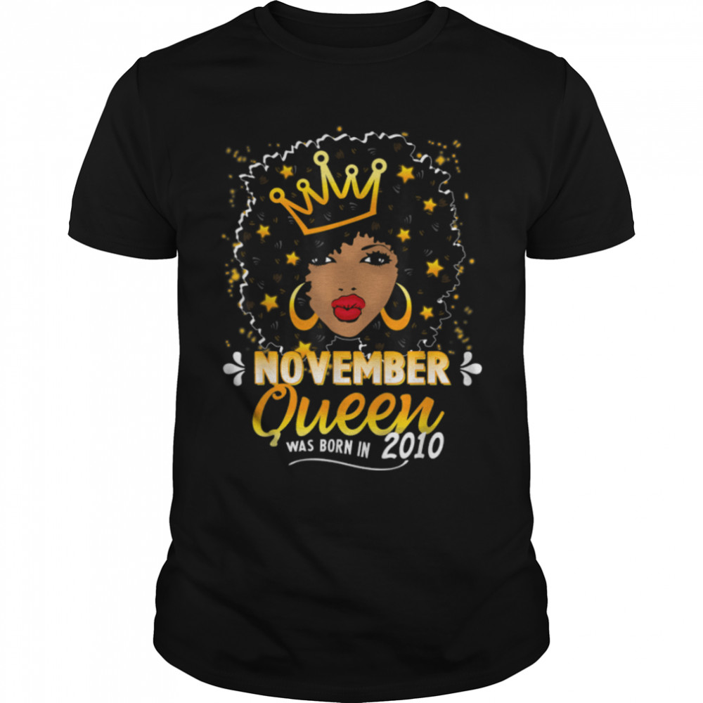 Queen November 11th Birthday  Women 2010 11 Year Old T- B09K5JWN4F Classic Men's T-shirt