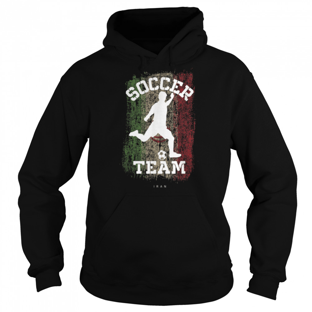 Soccer Iran Flag Football Team Soccer Player T- B09JPDKMXY Unisex Hoodie