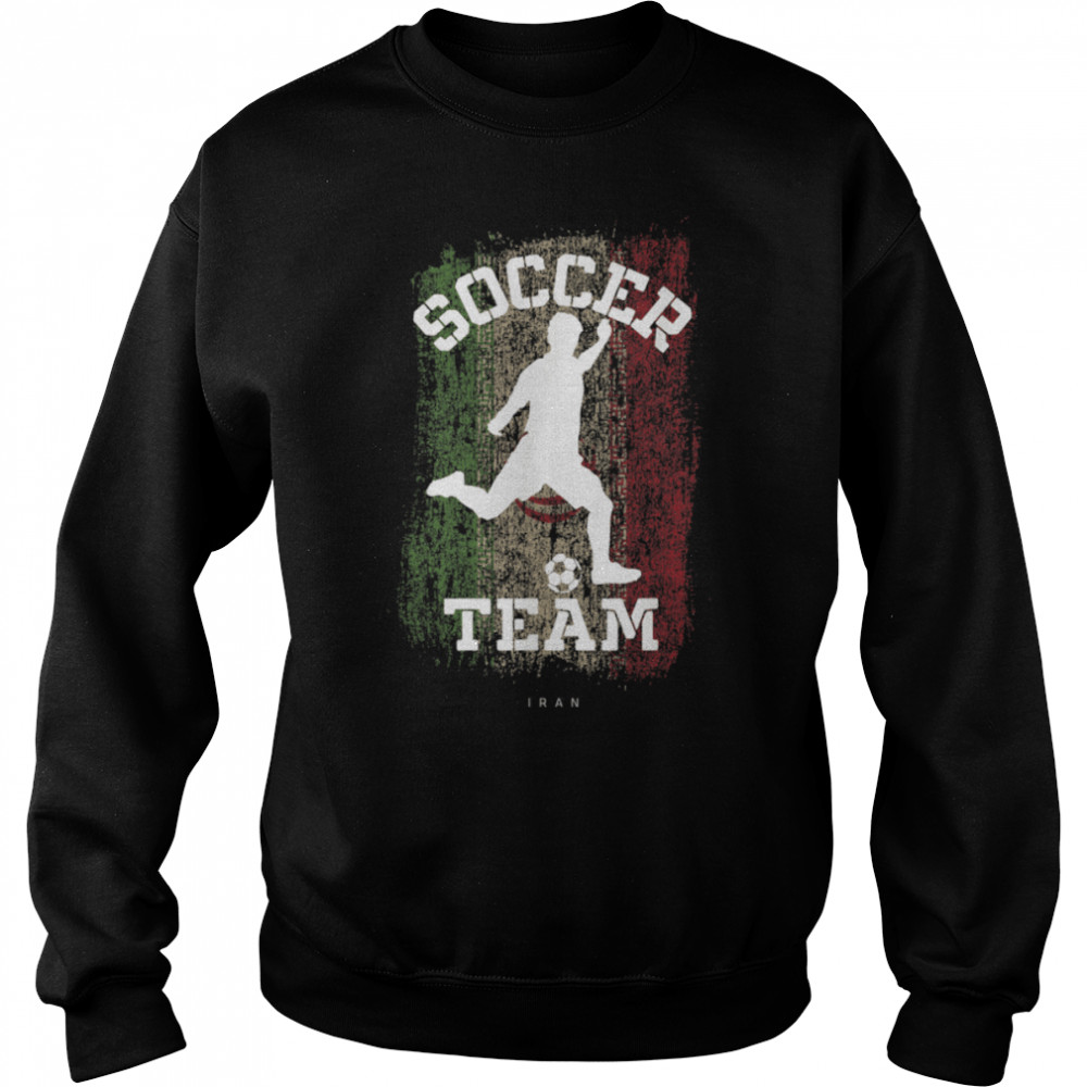 Soccer Iran Flag Football Team Soccer Player T- B09JPDKMXY Unisex Sweatshirt