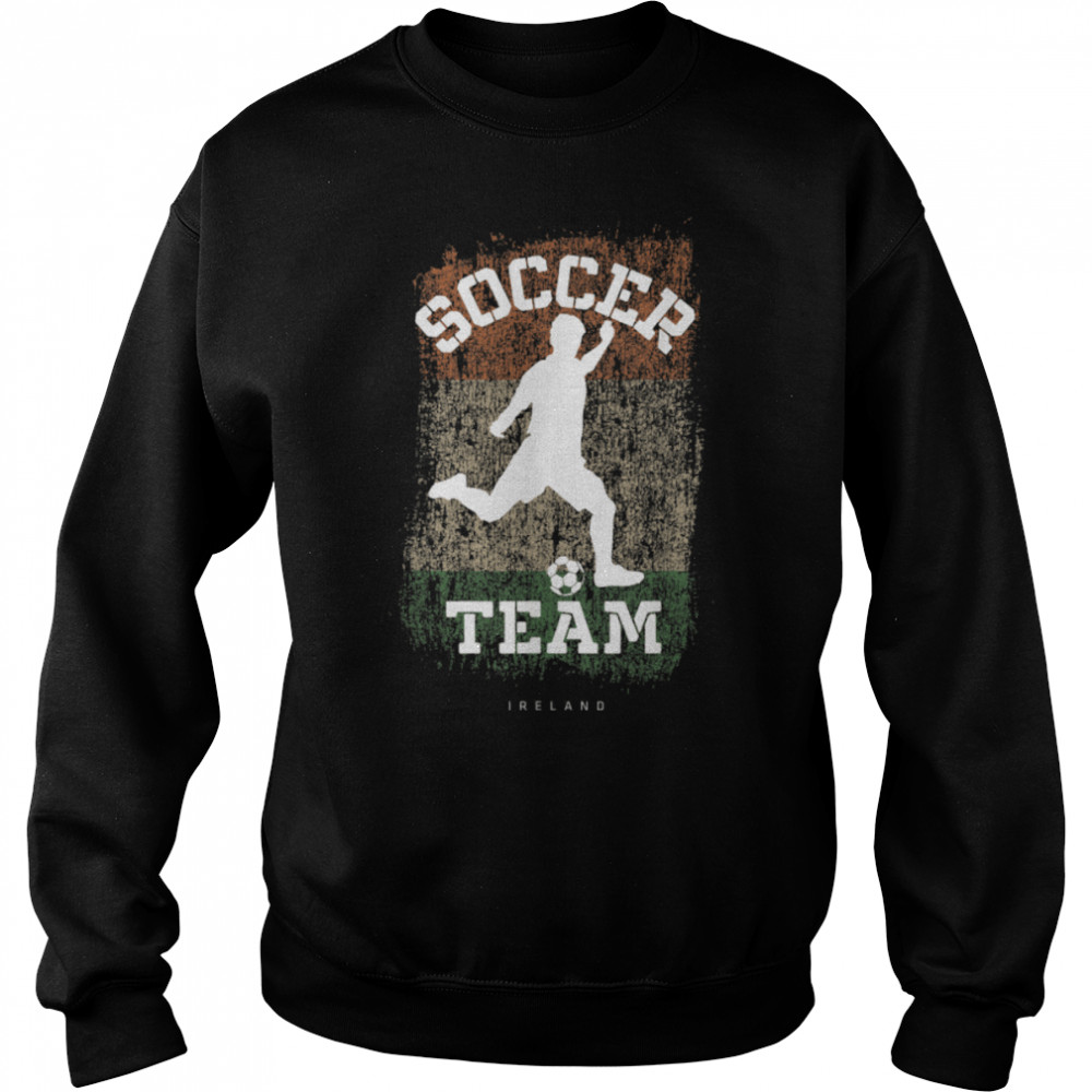 Soccer Ireland Flag Football Team Soccer Player T- B09JPG3FLS Unisex Sweatshirt